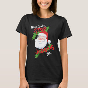 Camiseta Estimados Navidades de Santa por las mujeres
