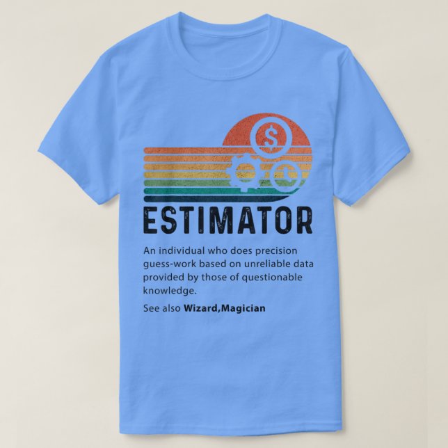 Camiseta Estimator Definición Graciosa Cotización Títulos D (Diseño del anverso)