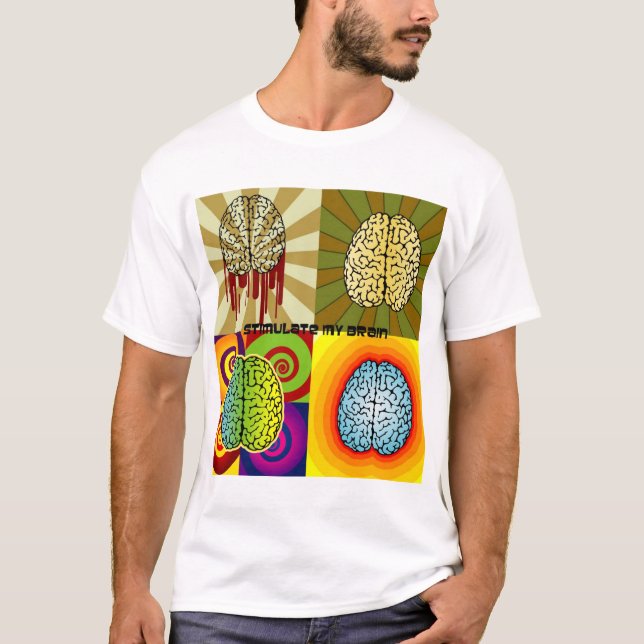 Camiseta Estimule mi cerebro (Anverso)
