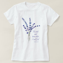 Camiseta Estímulo Cristiano Lavanda con Escrituras 