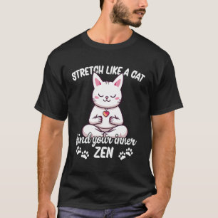 Camiseta Estirar como un gato de yoga