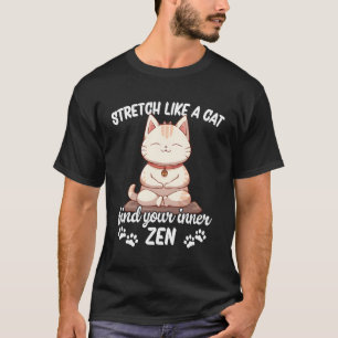 Camiseta Estirar como un gato de yoga