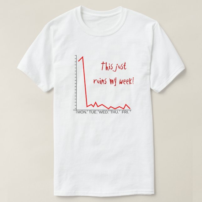 Camiseta "Esto apenas arruina mi semana!" + Carta del (Diseño del anverso)