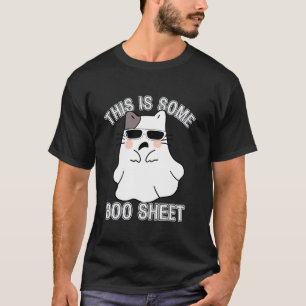 Camiseta Esto es alguna Hoja Boo Fantasma Gato Gatito Lindo