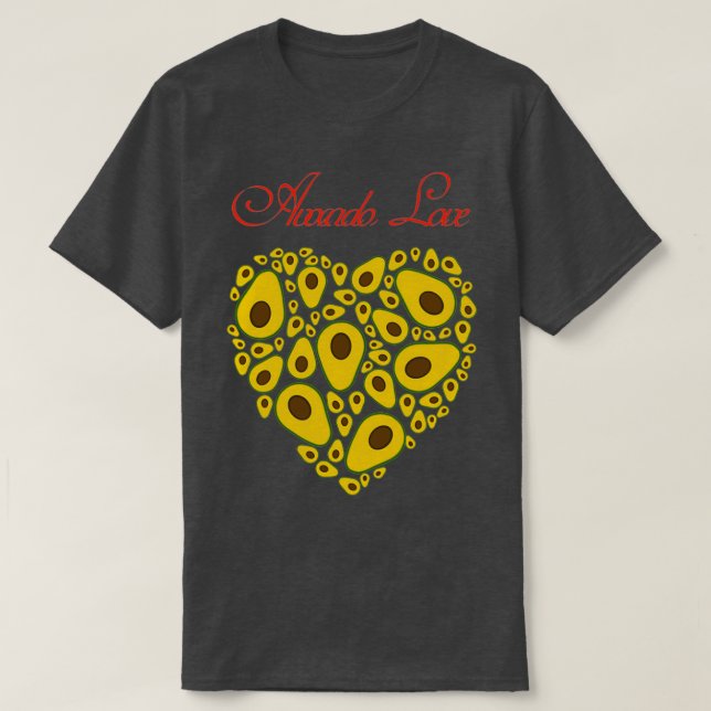 Camiseta Esto es amor aguacate (Diseño del anverso)