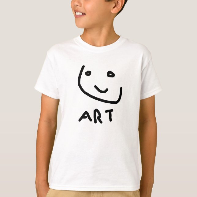 Camiseta Esto es arte, cara graciosa (Anverso)