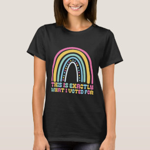 Camiseta Esto Es Exactamente Lo Que Voté Para Estatuar Polí