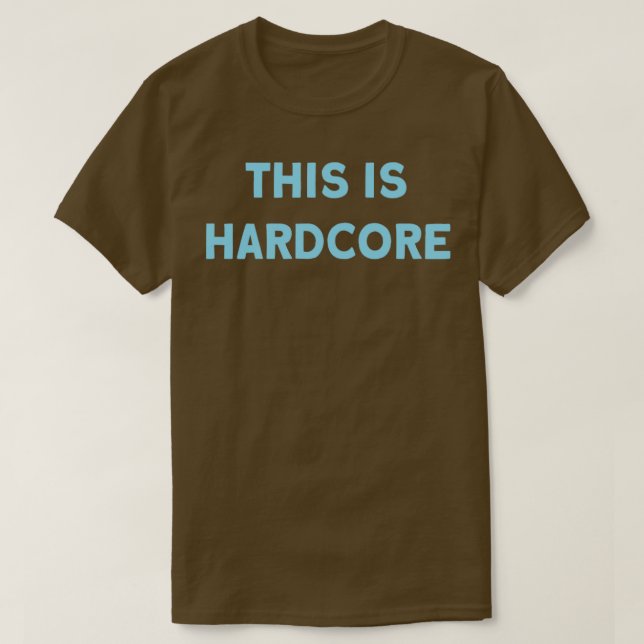 Camiseta Esto es Hardcore azul (Diseño del anverso)