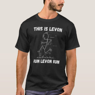 Camiseta Esto Es Levon Run Levon Run Personalized Name Tra