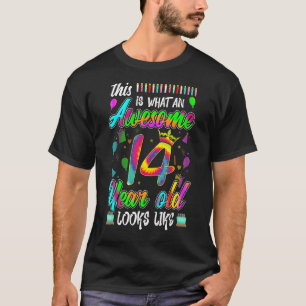 Camiseta Esto es lo asombroso de un cumpleaños número 14, d