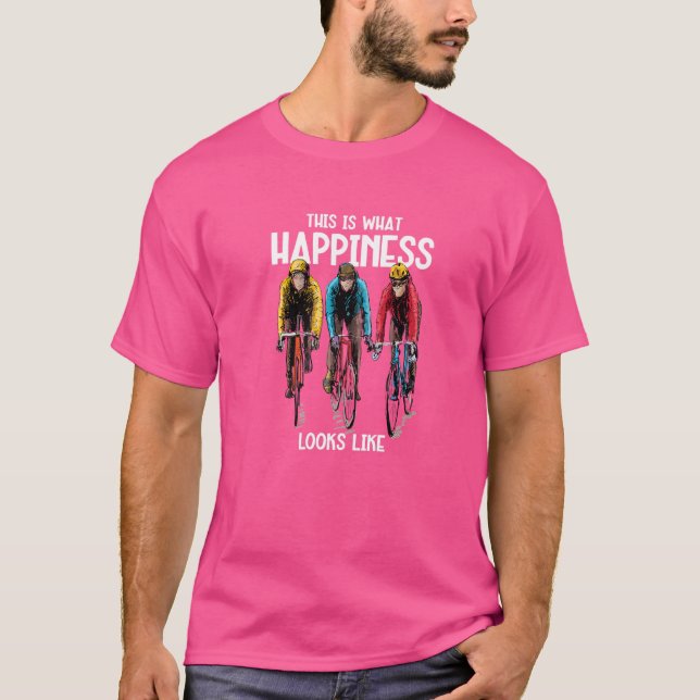 Camiseta Esto Es Lo Que La Felicidad Se Parece A La Bicicle (Anverso)