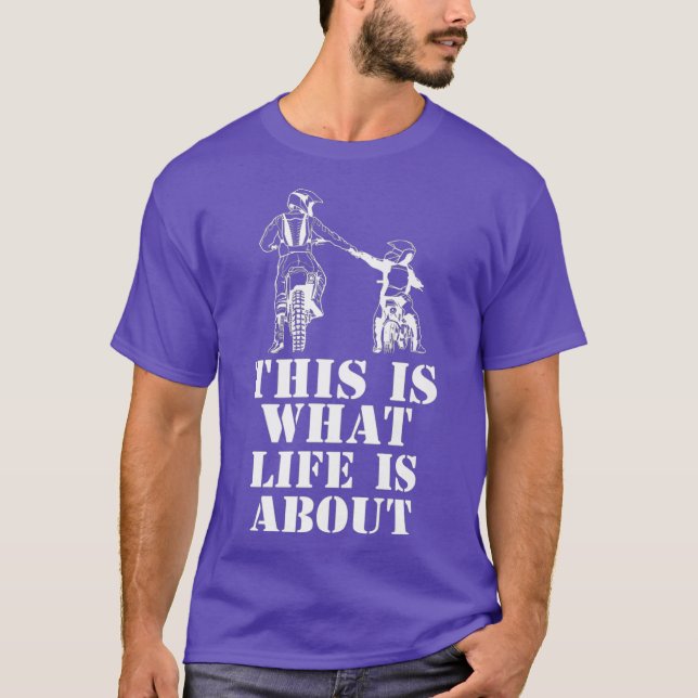 Camiseta Esto Es Lo Que La Vida Tiene Con La Bicicleta Suci (Anverso)