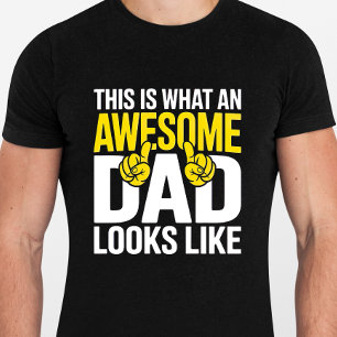 Camiseta Esto es lo que un papá alucinante parece - Cita de