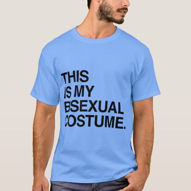 CAMISETA ESTO ES MI DISFRAZ BISEXUAL (Anverso)