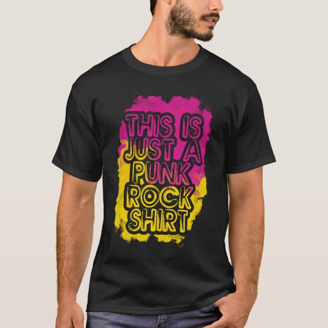 Camiseta Esto Es Sólo Un Diseño De Rock Punk Rock 2 (Anverso)