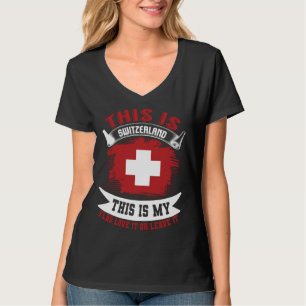 Camiseta Esto Es Suiza Esta Es Mi Bandera Suiza