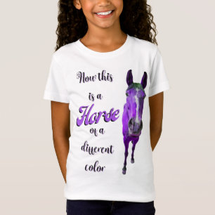 Camiseta Esto Es Un Caballo De Un Color Púrpura Diferente