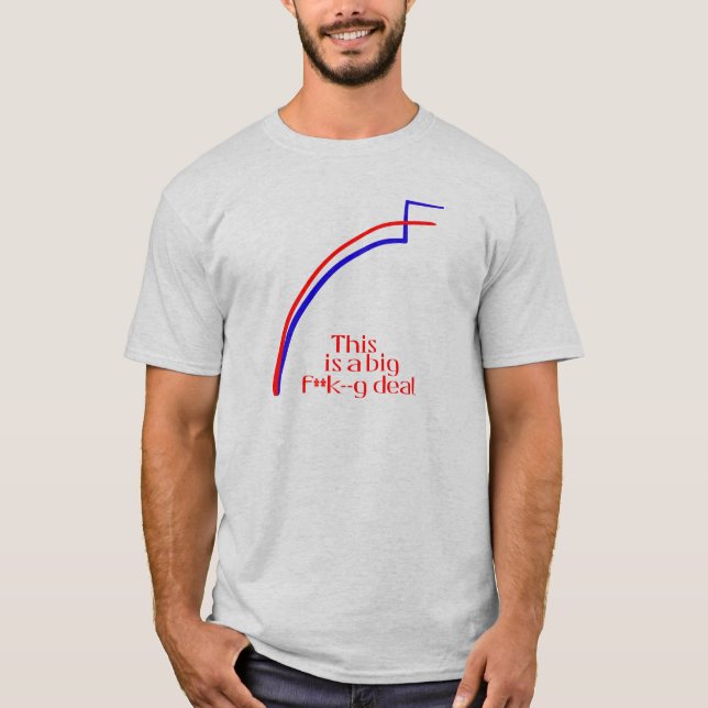 Camiseta Esto es un gran asunto de j***a. (Anverso)