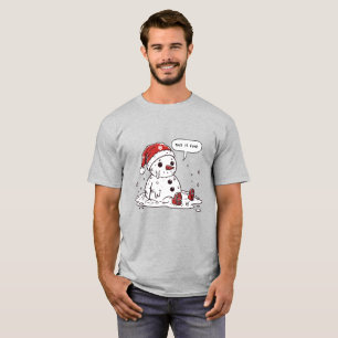 Camiseta Esto es un muñeco de nieve que se derrite bien