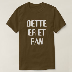 Camiseta Esto es un robo en marrón noruego