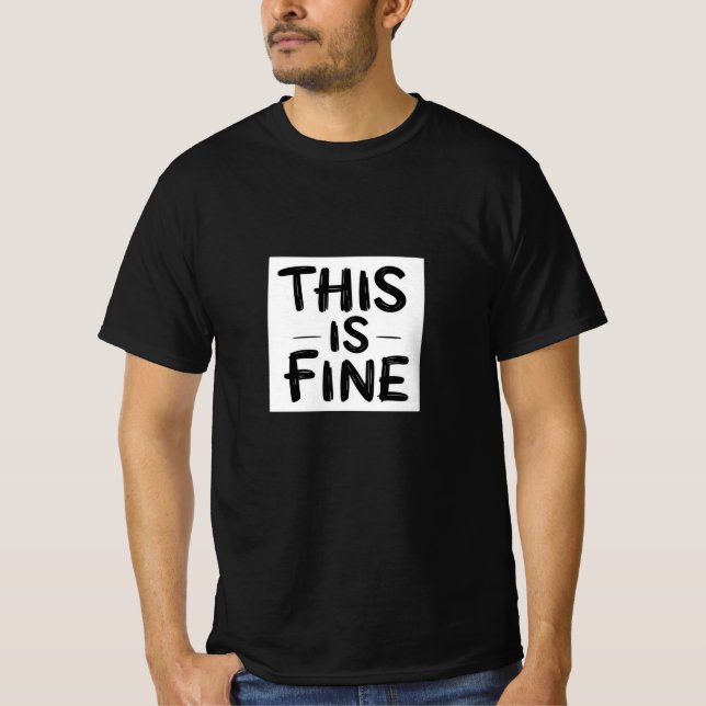 Camiseta Esto Está Bien - Cita Minimalista En Plazo (Anverso)