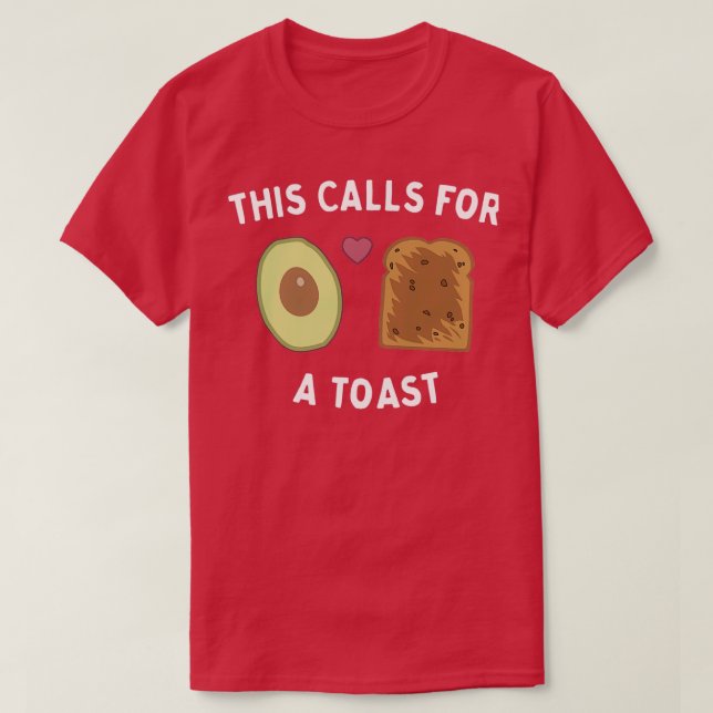 Camiseta Esto llama a un aguacate de tostada (Diseño del anverso)
