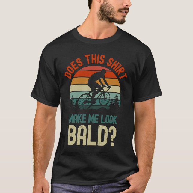 Camiseta ¿Esto Me Hace Parecer Calvo Pelo Calvo? (Anverso)