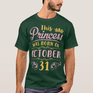 Camiseta Esto Nació El 31 De Octubre Feliz Cumpleaños Para 