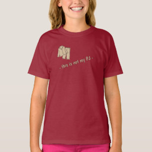 Camiseta Esto no es mi pijama - beige