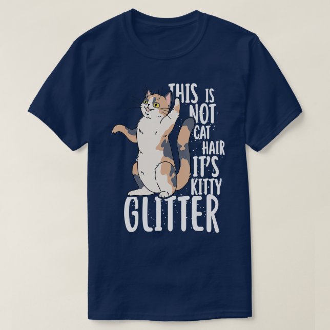 Camiseta Esto no es pelo de gato, es Purpurina gitano (Diseño del anverso)
