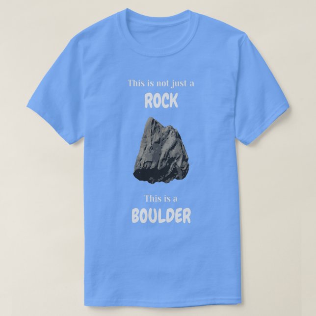 Camiseta Esto no es sólo una roca, es una roca (Diseño del anverso)