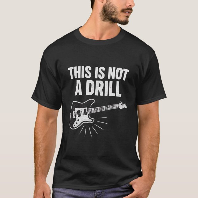 Camiseta Esto no es un taladro - Rock de guitarra (Anverso)