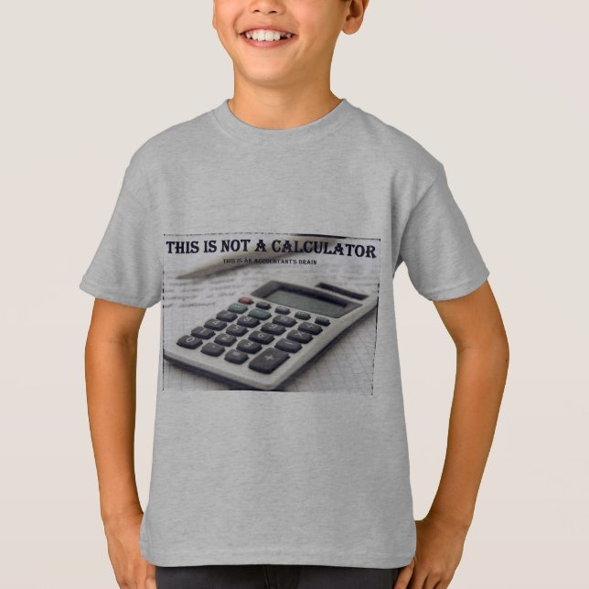 Camiseta "Esto no es una calculadora " (Anverso)