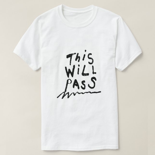 Camiseta Esto Pasará – Tipografía de Consuelo (Diseño del anverso)