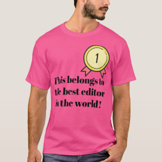 Camiseta Esto pertenece al mejor editor del mundo