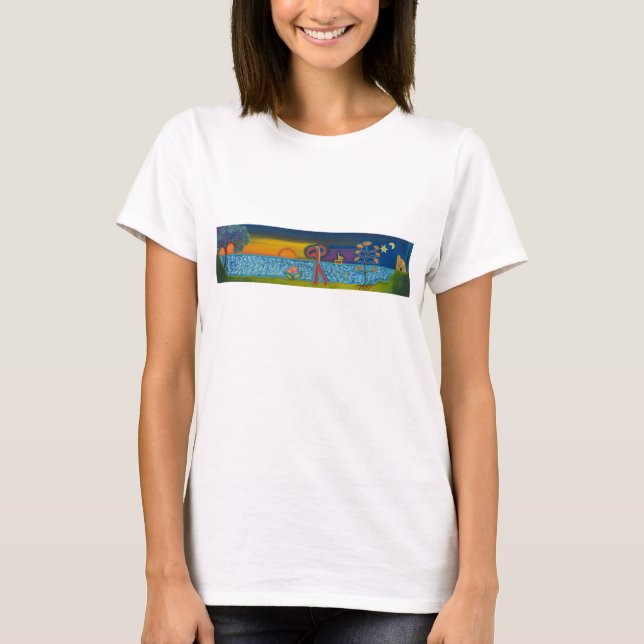 Camiseta Esto sucedía mientras que usted estaba en el (Anverso)
