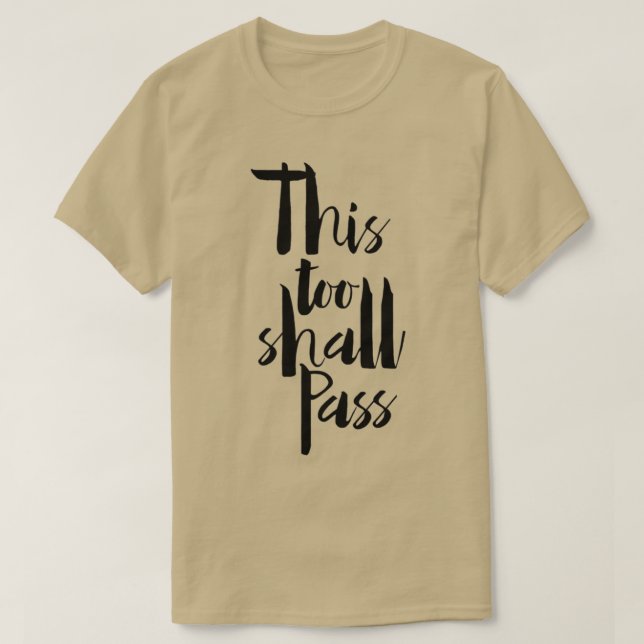 Camiseta Esto también pasará 1 (Diseño del anverso)