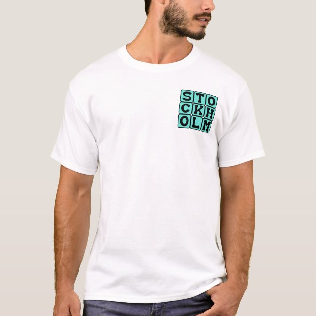 Camiseta Estocolmo, Capital de Suecia (Anverso)