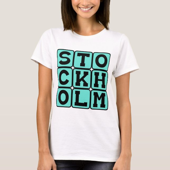 Camiseta Estocolmo, Capital de Suecia (Anverso)