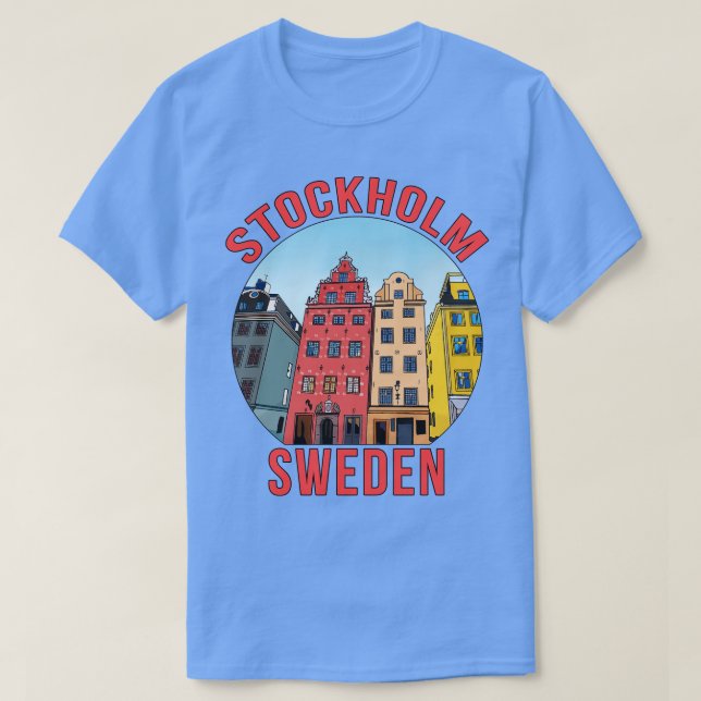 Camiseta Estocolmo Suecia (Diseño del anverso)