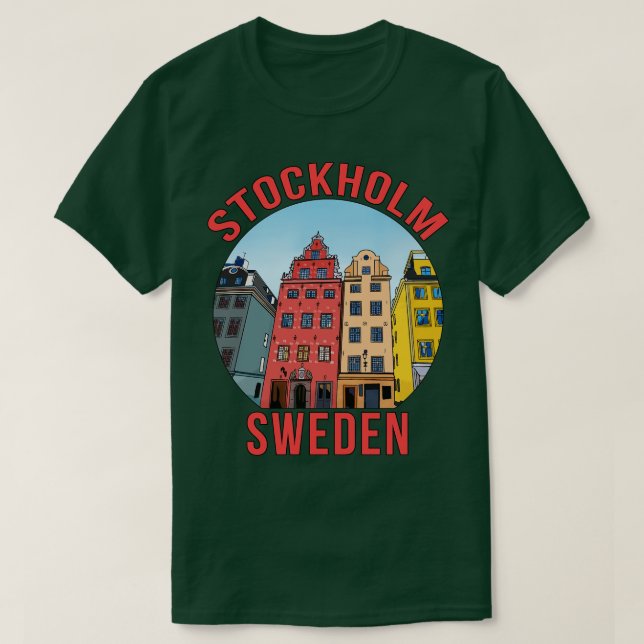 Camiseta Estocolmo Suecia (Diseño del anverso)