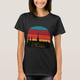 Camiseta Estocolmo Suecia Spire Retro Viajes