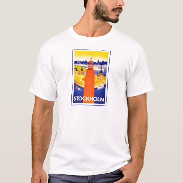 Camiseta Estocolmo vintage Suecia (Anverso)
