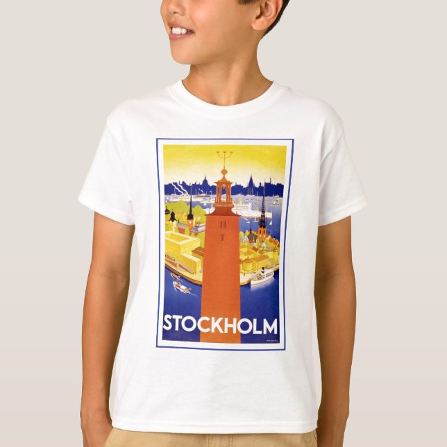 Camiseta Estocolmo vintage Suecia (Anverso)