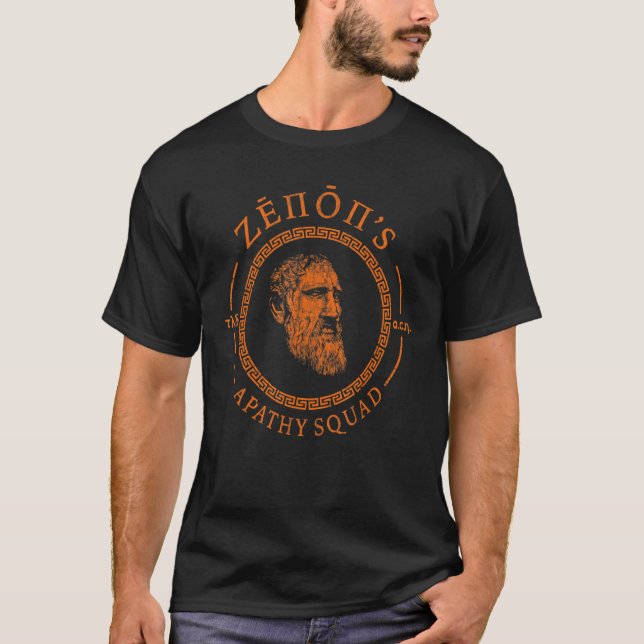Camiseta Estoicismo Apatheia Zeno, el escuadrón de la apatí (Anverso)