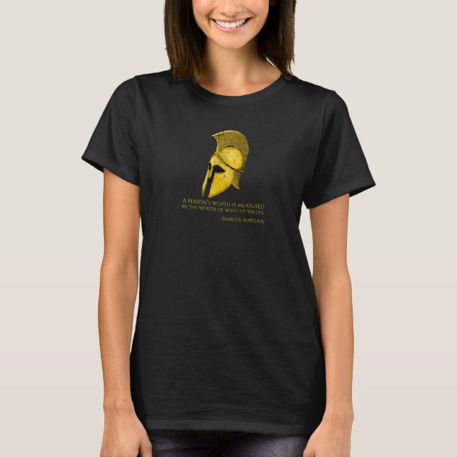 Camiseta Estoicismo Romano Marcus Aurelio Cita Stoic Philo (Anverso)