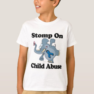 Camiseta Estómago Del Elefante Sobre El Abuso Infantil