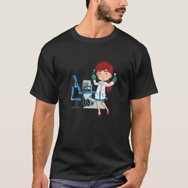 Camiseta Estomatólogo Dentista Plomero Dental (Anverso)