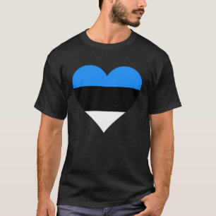 Camiseta Estonia Bandera Corazón Estonia Regalos Amor Eston