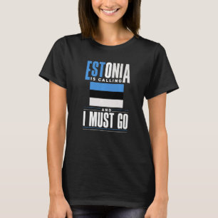 Camiseta Estonia, Bandera Estonica, Llama Estonia Y Yo Soy